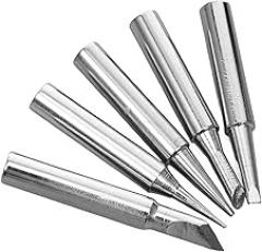 5pcs Soldering Iron Tips Replacement Kit Welding Tips for Precise Temperature Control Suitable for Electronics Repair and Crafting