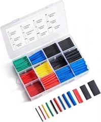 Heat Shrink Tubing 850pcs Electric Insulation Tube Heat Shrink Wrap Cable Sleeve Assortment Electronic Polyolefin Wire Cable Sleeve Kit Heat Shrink Tubes