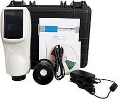 Handheld Spectrophotometer Colorimeter Aperture Φ8mm Touch Screen D/8 USB/RS-232 Interface for Plastic,Electronic,Painting,Coating,Ink,Textile,Garment,Printing and Dyeing,Food,Medical,Cosmetic