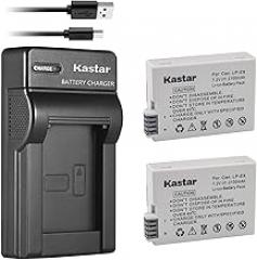Kastar 2 Pack High Capacity Batteries & Slim USB Charger for LP-E8, LC-E8E and EOS 550D, 600D, 700D, T2i, T3i, T4i, T5i Cameras, Grip BG-E8