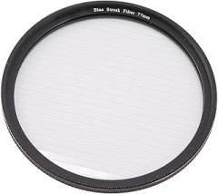 Blue Streak Filter, Portable Blue Streak Camera Lens Filter, Widescreen Texture, High Transmittance for Night Photography (77mm), BROLEO4tv0h5fxn2-18