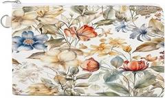 PNHDGBO Cute Small Pouch Zipper Coin Purse Light Purple And Red Makeup Cosmetic Bag Toiletry Zipper Pouch Electronic Organizer Travel Case Storage Pouches for Organization of Travel Shopping