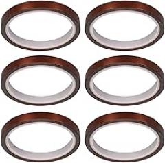 6pcs Heat Tape Polyimide Sublimation Thermal Tape for DIY Tshirt Mug Electronics Crafts (1cm)