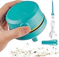 Compact Desk Vacuum, Mode Dust Cleaner, Small USB Duster Efficiency, ABS Housing Gadget Detail Set, Mini Suction Tool Extra Power, Electronics Cleaning Kit for Home Office Use Area