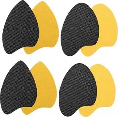 Milisten 4 Pairs Non-Slip High-Heel and Sneaker Sole Pads, Wear-Resistant Rubber Shoe Stickers with High-Adhesive Backing, Noise-reducing Sole Protectors for Foot Health and Anti-Slip Use