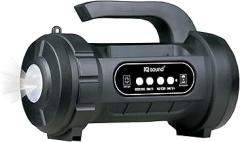 Supersonic SC-1096BT 4-inch TWS Speaker with FM Radio & Flashlight, Bluetooth Receiver, FM Radio, USB, Micro SD, AUX Inputs, Rechargeable Battery, 5W Output, Emergency, SOS, Survival Storm Camping