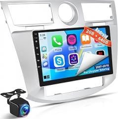 NHOPEEW [2+64G] Android Car Radio for Chrysler Sebring 2007-2010, 9 inch Touchscreen Headunit - Wireless Carplay and Android Auto,DSP, WiFi, GPS, Mirror Link, SWC + Canbus + Backup Camera