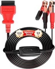 Autel OBD2 Memory Saver for Car Battery, 2026 MaxiBAS BTMS for All 12V Vehicles, Preserve ECU Code & Electronic Presets, Maintain PCM Data, Polarity Protection, Built-in Voltage Meter, LED Lights