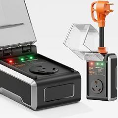 RV Surge Protector 30 amp, 2026 Upgraded 13000J Surge Protection RV Circuit Analyzer 30 amp RV Surge Protector with Waterproof Cover for Camper, Travel Trailers