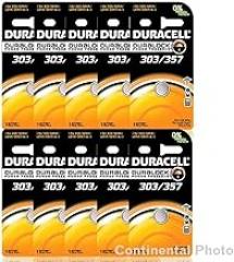 20 Duracell 357 303 A76 PX76 SR44W/SW LR44 AG13 Silver Oxide Battery
