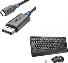 acer USB C to DisplayPort Cable Bundle with Keyboard and Mouse Combo
