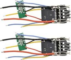 Battery Circuit Protection Board for PCB Replacement Module for Dewalt for DCB200 20V Power Tools Professional Electronic Component Plastic Shell Assembly Kit 2 Pieces