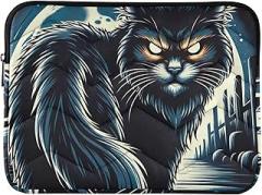 Laptop Cases Evil Cat Protective Case with Zipper Portable Electronic Device Cover, 15-15.6 Inch