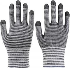 12-Pairs Nylon Work Gloves Anti-Static， Grip for Electronics, Auto Repair, Mechanics, Gardening, Precision Work
