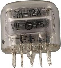 1pc IN-12 Nixie Tube Neon Numeric Display for Clock Kit IN-12A IN-12B Retro Glass Cold Cathode Indicator 200V Vintage Electronic Component for DIY Clock Projects