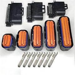 DJ7181A-1 Connector 12p18p26p34p40p Computer Electronic Control Unit Wiring Harness Waterproof Plug(Color:18p female,Size:1sets)