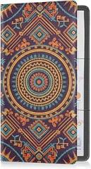 Car Registration and Insurance Card Holder Ethnic Geometric Circle Pattern PU Leather License Registration Holder for Driver License Insurance Card Paperwork for Men Women, 1 size