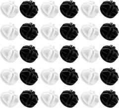 30Pcs Wire Cube Plastic Connectors (Black & White), Cube Connectors for Cube Storage Organizer and Wire Cube Storage, Higher Quality Wire Shelving Accessories