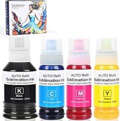 Sublimation Ink for Ecotank et 2800, Ecotank et 15000, Eoctank 2750, Ecotank 2850, ET-3850, ET 2803, ET-2720, ET-2760, ET-2840, ET-3830, XP4100, Sublimation Heat Press Ink