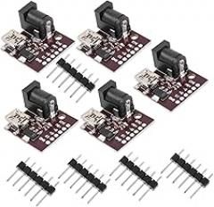 POPETPOP 5V USB Power Supply Module 5pcs Mini USB Charging Port for Electronics Projects Compatible Compact Design for DIY Applications
