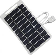 Outdoor Solar Panel 5V 2W USB for Portable Fan LED Lights Outdoor Electronics Weather Portable Solar