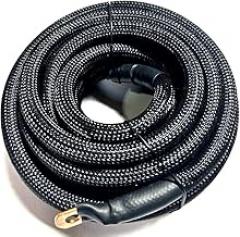 0 Gauge BLACK Snakeskin Power Gr 100% OFC Copper Cable 1/0 AWG W/TERMINALS