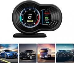 Car Electronics Car HUD OBD2 Auto On-Board Computer Speed Monitoring with Acceleration Turbo Alarm Head Up Display Digital Guage Car Accessories