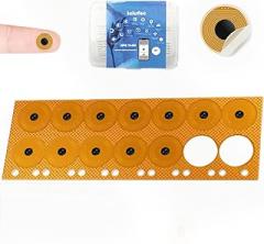 14 Pcs NFC Tags NTAG215 FPC Tag Flexible Smart Nail Stickers NFC Electronic Tag Key Tags Waterproof Programmable RFID Sticker,10mm Round,Flexible NFC Labels for Phones, Wearables, Automation