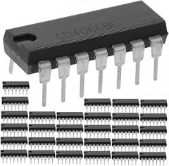 Amosfun 30Pcs Quad Bilateral Analog Ic Chip Dip for Low Impedance Applications Compact Design for Convenient Use Electronic Projects