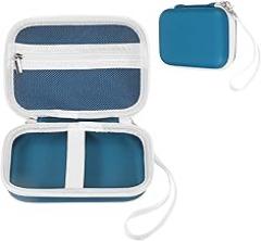 PATIKIL Label Maker Case for D30 D35 M02 Label Maker Machine, EVA Travel Label Printer Case for Sticker Storage Holder Tape Paper Roll, Blue