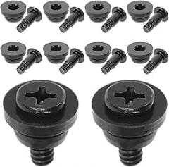 jojofuny 10pcs Hard Disk Mounting Screws Shock Absorption Washers for 3.5-inch Hard Disk Drive Computer Drive Accessories for Electronic Repair and PC Case Installation