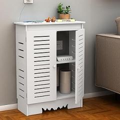 Decorative Router Cover Box - Stylish Heating Cabinet Shelf & Radiator Shelf, Router Hider for Living Room & Bedroom (60x60x30cm) - Organize & Conceal Electronics