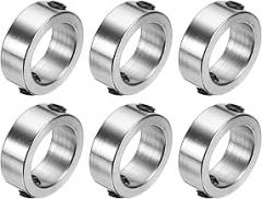 Tool Parts and Accessories 6pcs Set Screw Collars 12mm Bore Stainless Steel Shaft Collars 17mm OD 6mm Width (#CN-140824-00260)