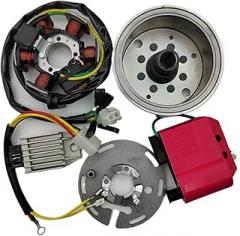 12V Electronics Alternator Ignition Conversion Kit Compatible For Tomos AT ATX NTX 50 & Tomos 2L 3L 4L & Tomos A3 A35 A55 Moped(94 mm connect plate)
