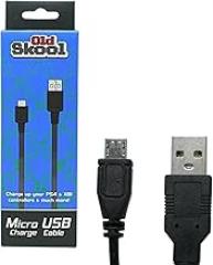 Old Skool 15ft PS4 Controller Charging Cable for PlayStation 4 Dual Shock 4