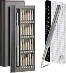 27 in 1 Precision Screwdriver Set for Electronics Eye Glass Repairing Kit Ring Doorbell Screwdrivers Small Screwdriver Set Magnetic Repair Tool Kit for Phones Laptops Watches Glasses PS5