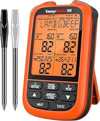 ThermoPro TempSpike 1000FT Wireless Meat Thermometer Digital with 2 Upgraded Ultra-Thin Probe, Kitchen Food Thermometer for Cooking, Turkey, Oven, Smoker, Rotisserie, BBQ, Grill Temperature Indicator