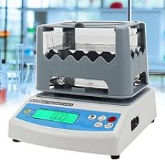 Electronic Solids Density Meter, Automatic Density Volume Measurement Equipment, 0.001 g/cm³ High Accuracy, Built-in Level + LCD Display, for Plastic Factories/Glass Factories,300A