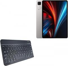 BoxWave Keyboard Compatible with Honor Tablet GT - SlimKeys Bluetooth Keyboard, Portable Thin with Chiclet-Style Keys - Jet Black