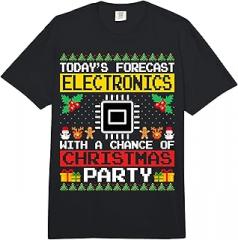 Electronics Engineer Christmas Party Shirts Co. Electronics Christmas Party Electronics Engineer Xmas Comfort Colors Adult Heavyweight T-Shirt
