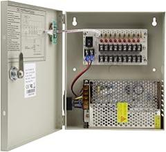 8 Channel Port 12V DC 5 Amp Amper with PTC Fuse Distributed Power Supply Box for CCTV DVR Security System and Camera or Cameras