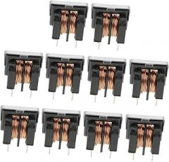 Alipis 10pcs Mode Inductor Filter Inductance Choker for Electronic Applications Low Magnetic Leakage and Construction