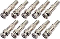 2. Solderless BNCQ9 Connectors Weatherproof Copper for Outdoor CCTV and Quick Maintenance Access Quick Installation of BNC Video Plugs