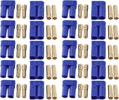 Hyuduo EC5 Connector, CNC Process Technology Removable Pluggable RC Battery Connectors with 5.00mm Double Plugs, for Electronic Test Accessories