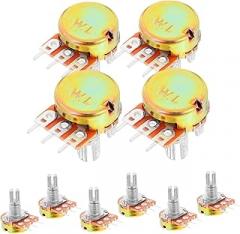 10pcs Single Turn Potentiometer Taper Resistor for High Precision Electronic Accessories for Guitar Replacement and DIY Projects
