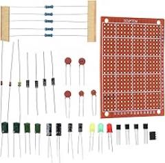 Beginner Soldering Kit Comprehensive Welding Training Materials with Soldering Board Diverse Components for Electronics Learning and Skill Development