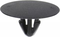 Retainer, Blk Nylon, 7mm, 19mm L, PK25