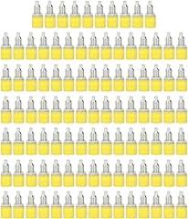 Banana Socket Electrical Connector, 100Pcs M6 4mm Plated Brass Terminals - Stable Current Transmission, Ideal for Electronics and Industrial Use (Yellow)