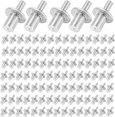100pcs Hammer Drive Rivets, Aluminum Core Rivets with Round Head Solid Rivets Knock Type Expansion Rivets for Home, Electronic