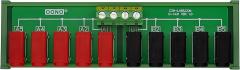Banana Jack 2x5 Position Distribution Module, DC Power Strip Horizontal (DIN Rail Mount)